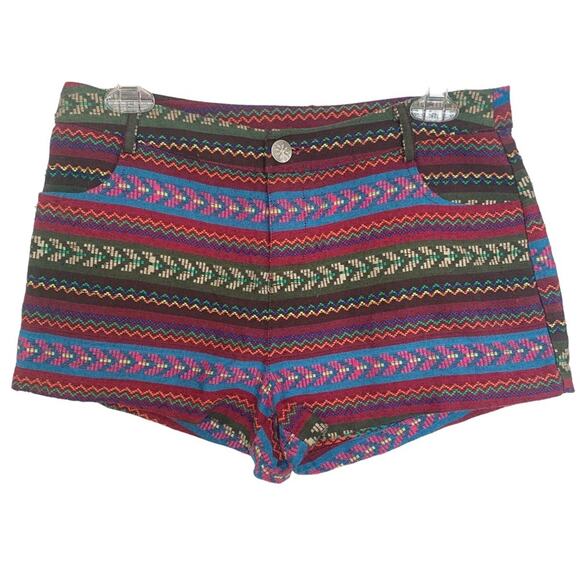 Anthropologie Multicolor Aztec Pattern Shorts - Picture 1 of 5